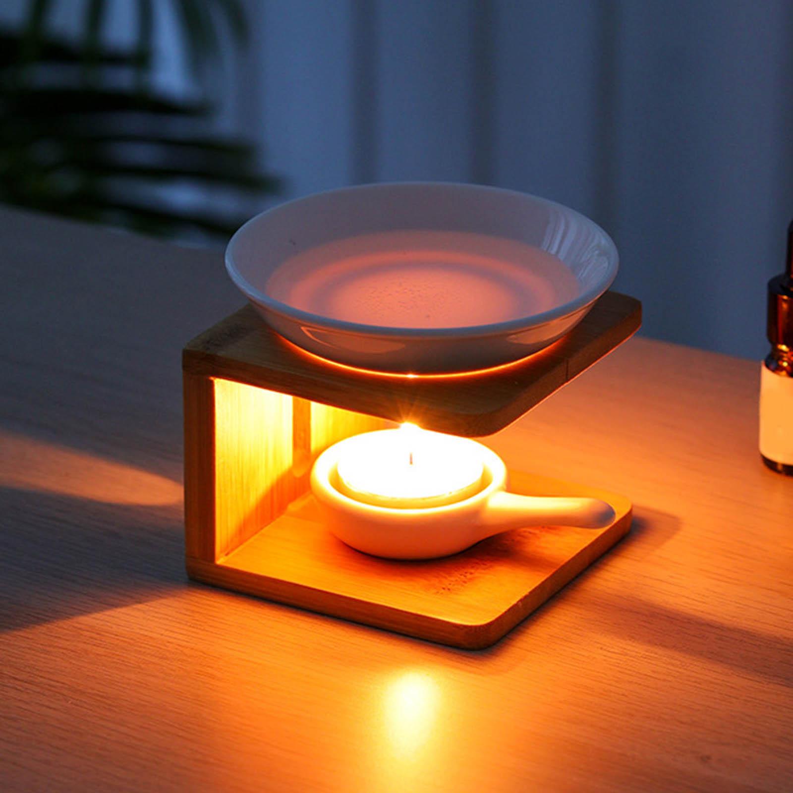 Home Fragrance Candles - Pembakar minyak esensial kompor teh bambu,