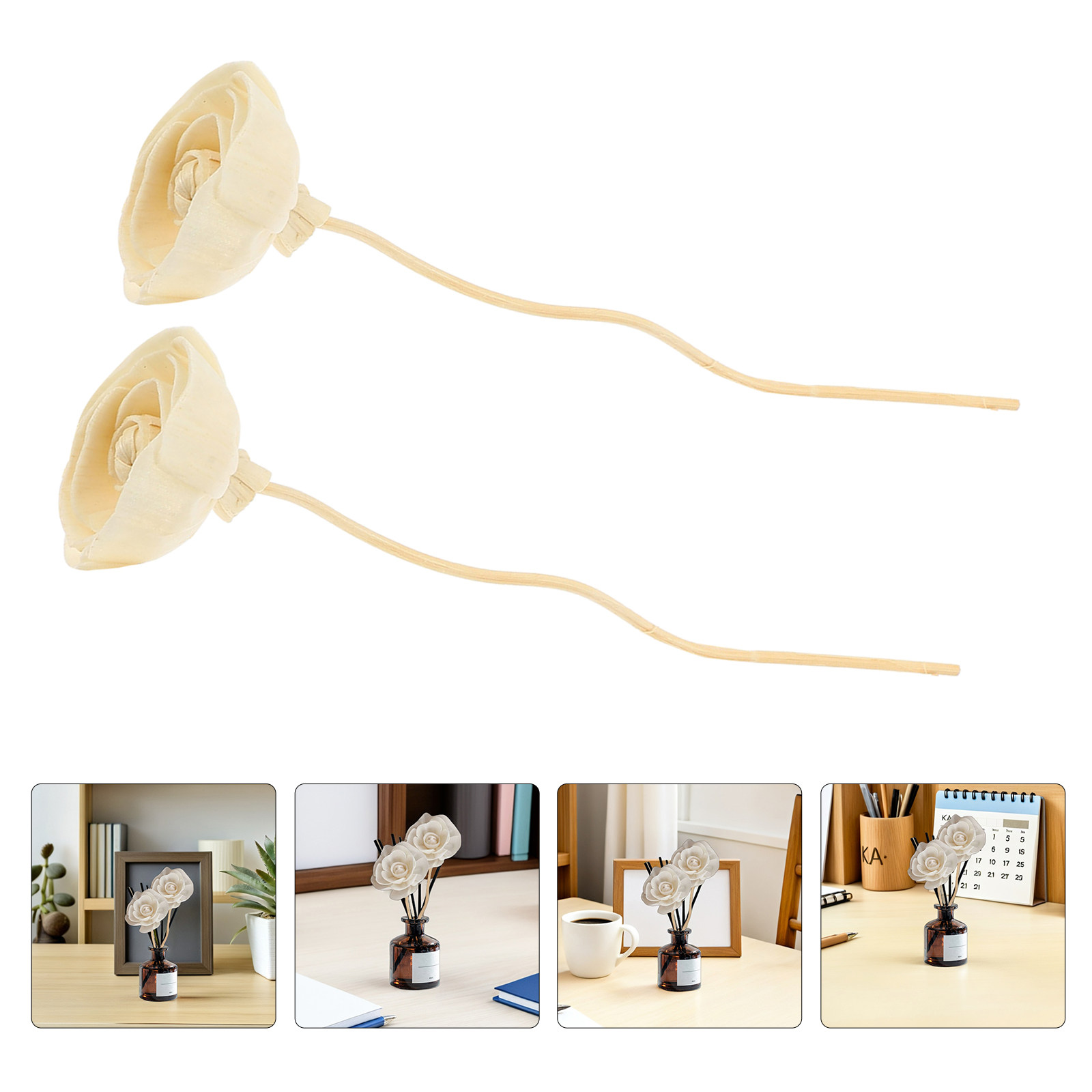 Home Fragrance Reed Diffuser Refill - 12 Buah Stik Reed Diffuser Bunga