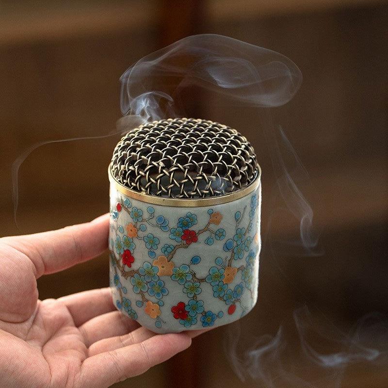 Home Fragrance Candles - Retro Ru Kiln Keramik Pembakar Dupa