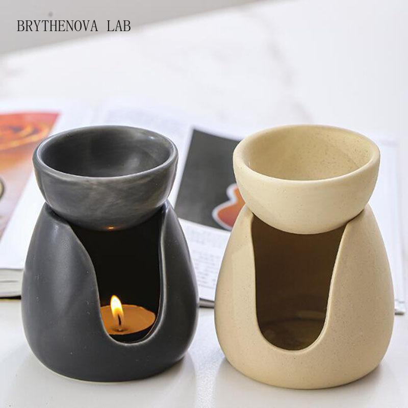 Home Fragrance Oils For Oil Burners - Pembakar Aroma Lilin Keramik Warna Kuning