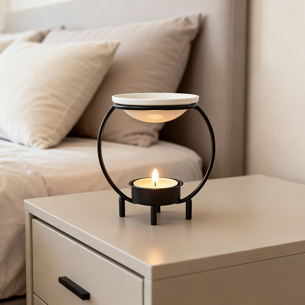 Home Fragrance Oils For Oil Burners - Tempat Lilin Aroma Besi Kreatif, Pembakar