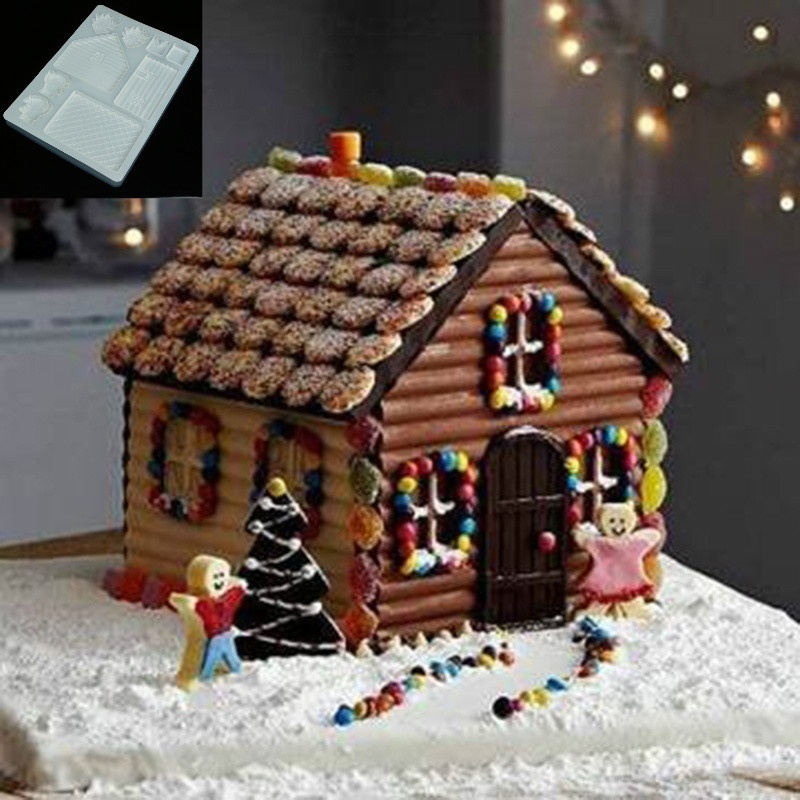 Home Fragrance Gingerbread - Cetakan Fondant Roti Jahe Silikon DIY
