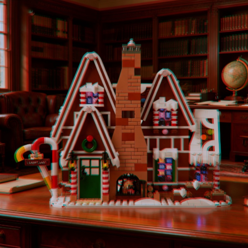 1447pcs Set Blok Bangunan Desa - Home Fragrance Gingerbread ulasan dan harga