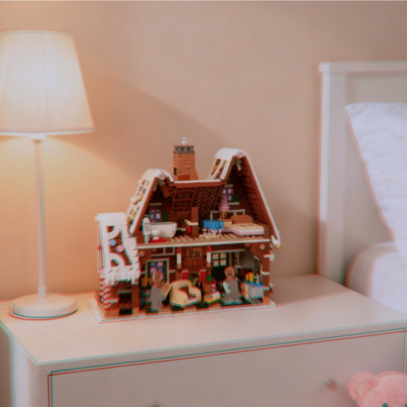 1447pcs Set Blok Bangunan Desa - Home Fragrance Gingerbread ulasan dan harga