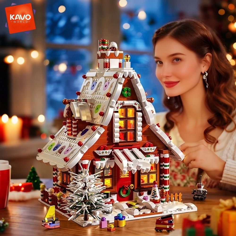 KAVOWORLD 1614PCS Set Blok Ban - Home Fragrance Gingerbread ulasan dan harga