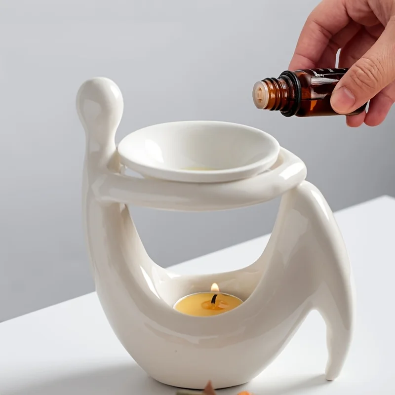 Pembakar Dupa Keramik Bentuk T - Home Fragrance Oils For Oil Burners ulasan dan harga