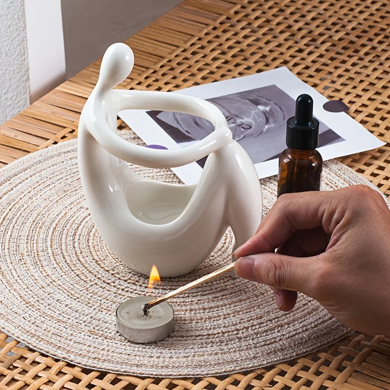 Pembakar Dupa Keramik Bentuk T - Home Fragrance Oils For Oil Burners ulasan dan harga