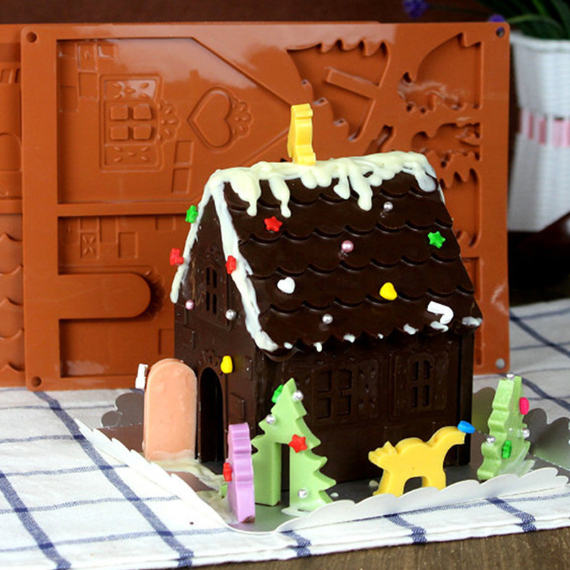 Cetakan coklat Rumah Natal 3D, - Home Fragrance Gingerbread ulasan dan harga
