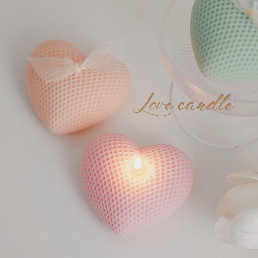 Lilin Aroma Bentuk Hati untuk  - Home Fragrance Candles ulasan dan harga