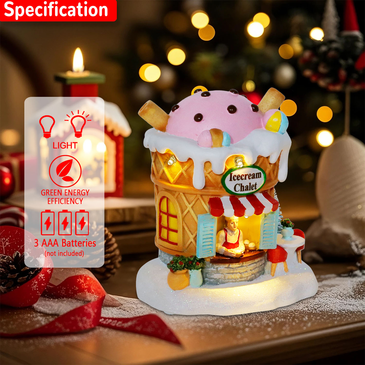Rumah Desa Gingerbread Berlamp - Home Fragrance Gingerbread ulasan dan harga