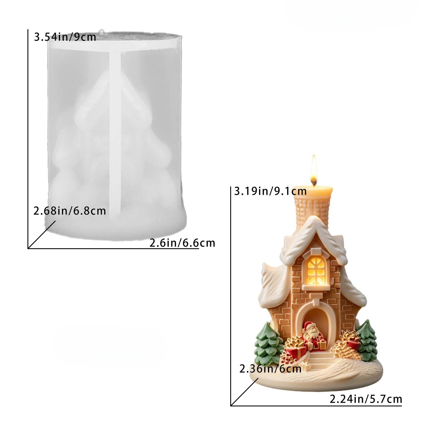 Cetakan Lilin Silikon Rumah Sa - Home Fragrance Gingerbread ulasan dan harga